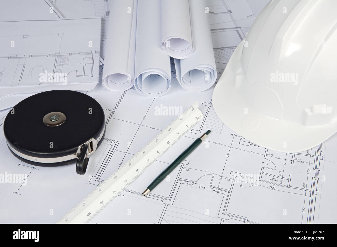 Blue style de construction architecture Banque D'Images