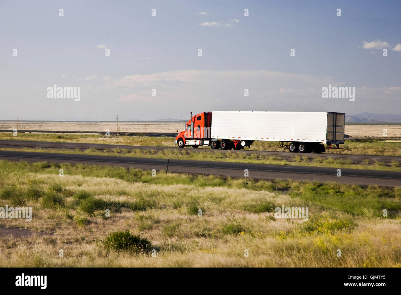 Interstate 10 camion arizona usa Banque D'Images