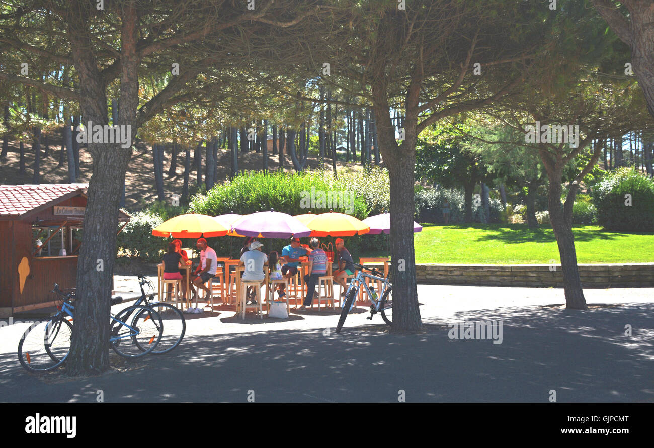 Terrasse Gironde France Banque D'Images