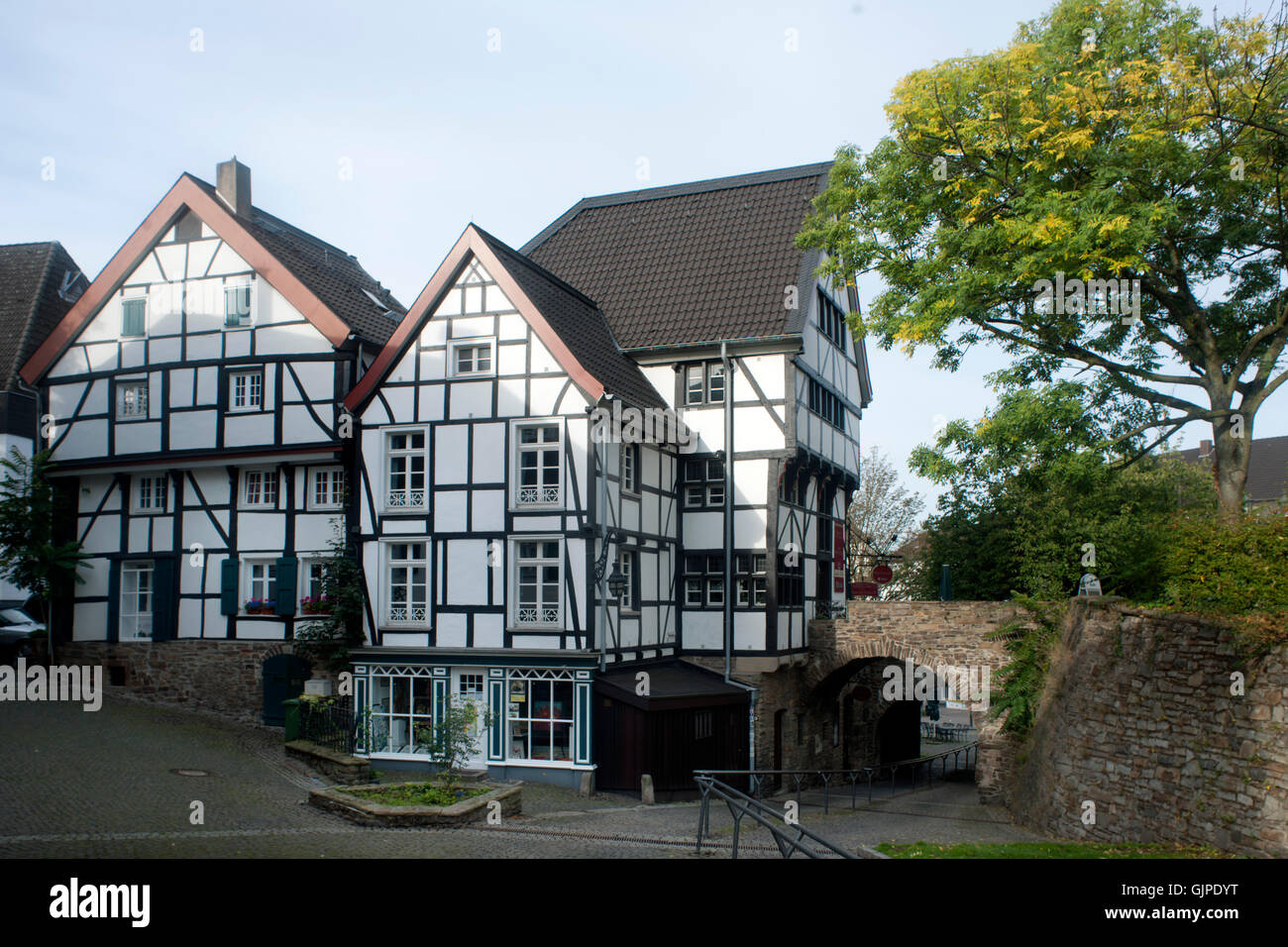 Deutschland, Nordrhein-Westfalen, Mühlheim an der Ruhr, Altstadt, ""Villa Rügen et Teerstegenhaus. Banque D'Images