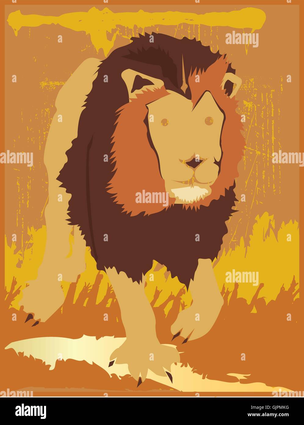 Lion Illustration de Vecteur