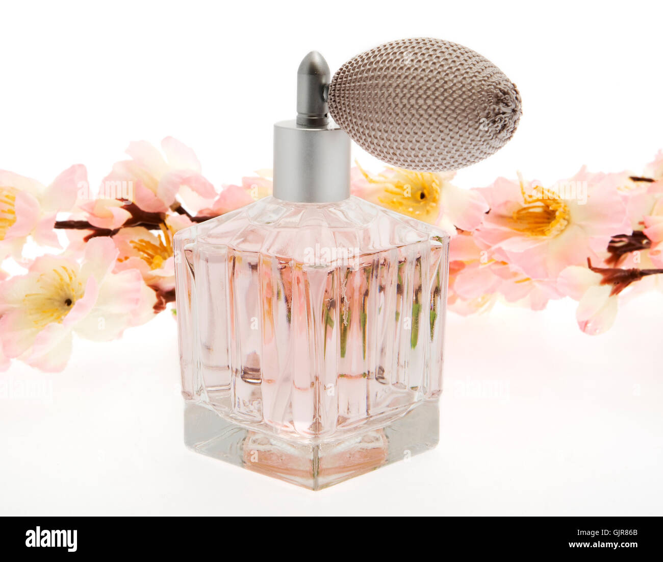 Petite bouteille de parfum de printemps Banque D'Images