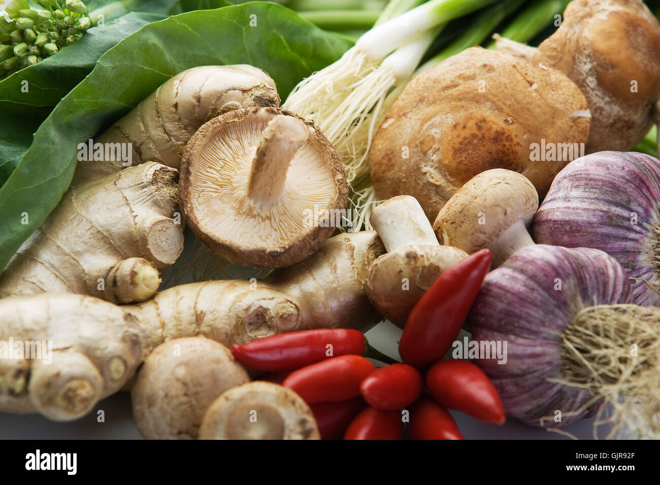 Ingrédients légumes asiatiques Banque D'Images