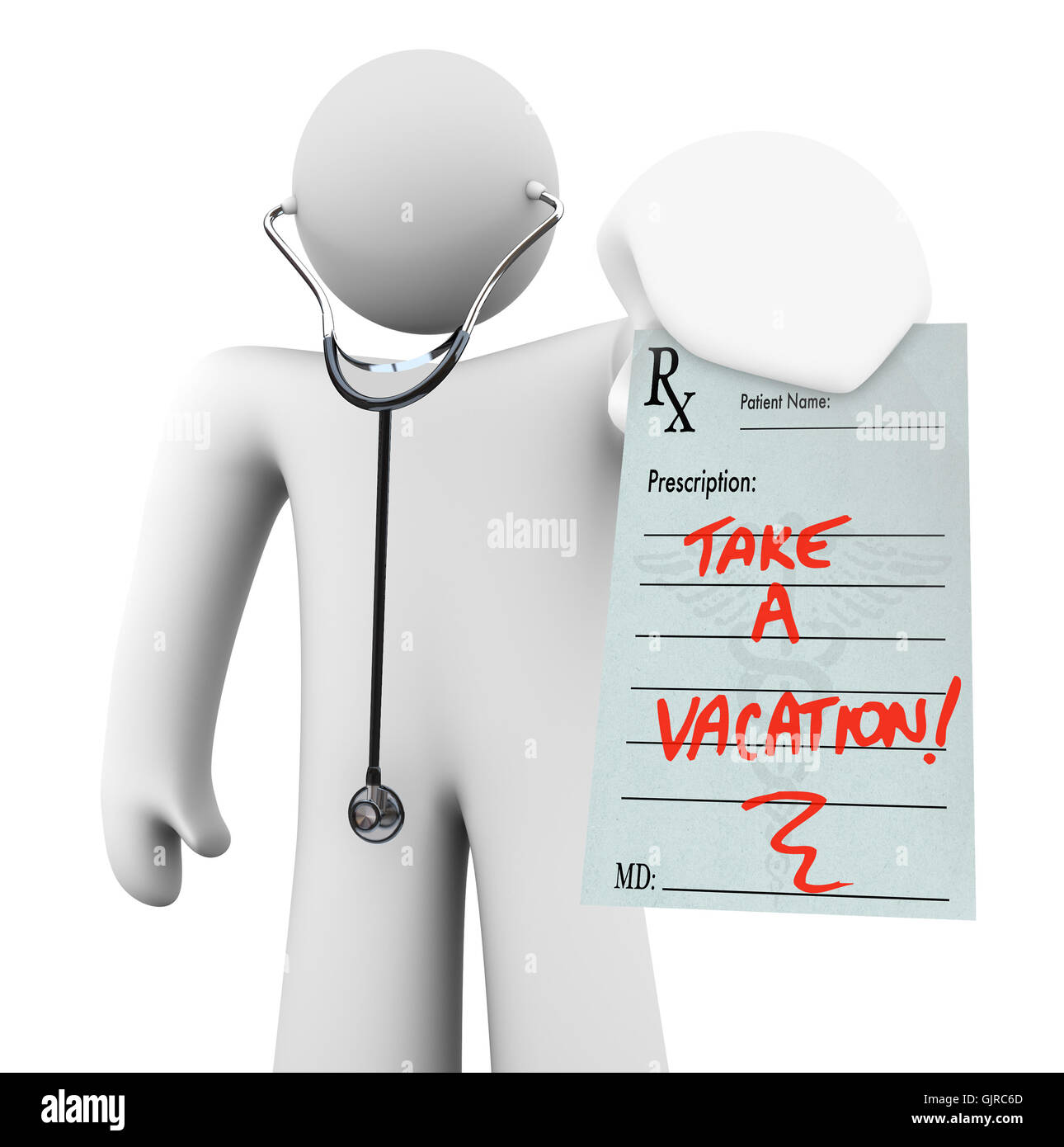 Prendre des vacances - Doctor Holding - aucune prescription requise Banque D'Images