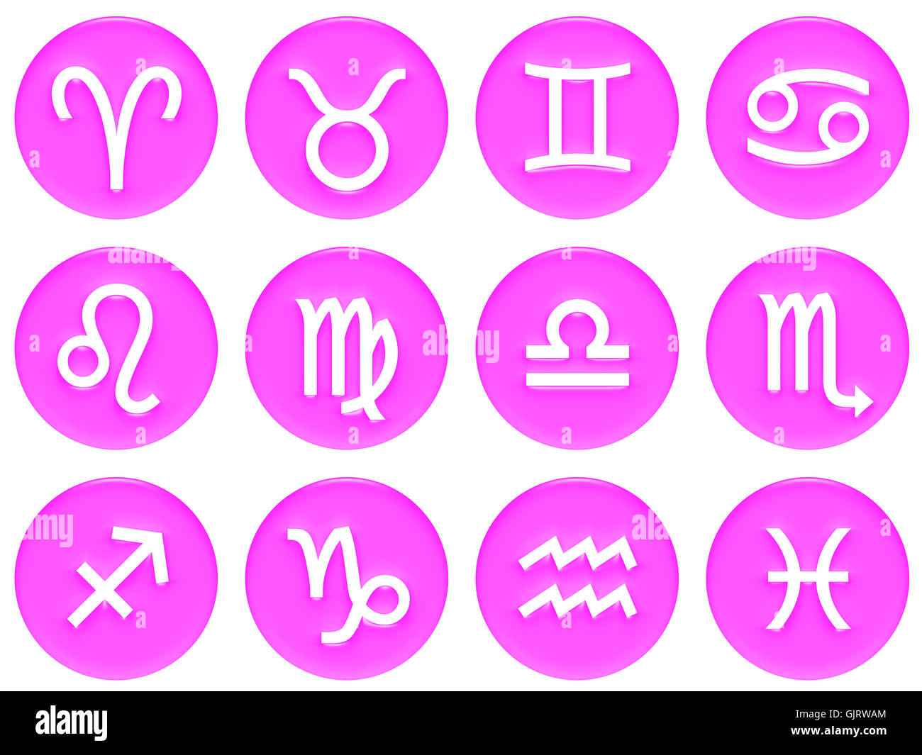Horoscope zodiaque astrologie Banque D'Images