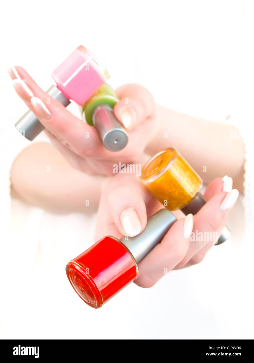 Ongles manucure ongle Banque D'Images