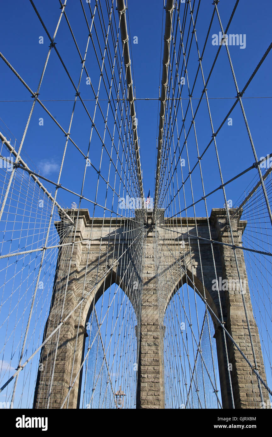 Brooklyn Bridge processeur pont Banque D'Images