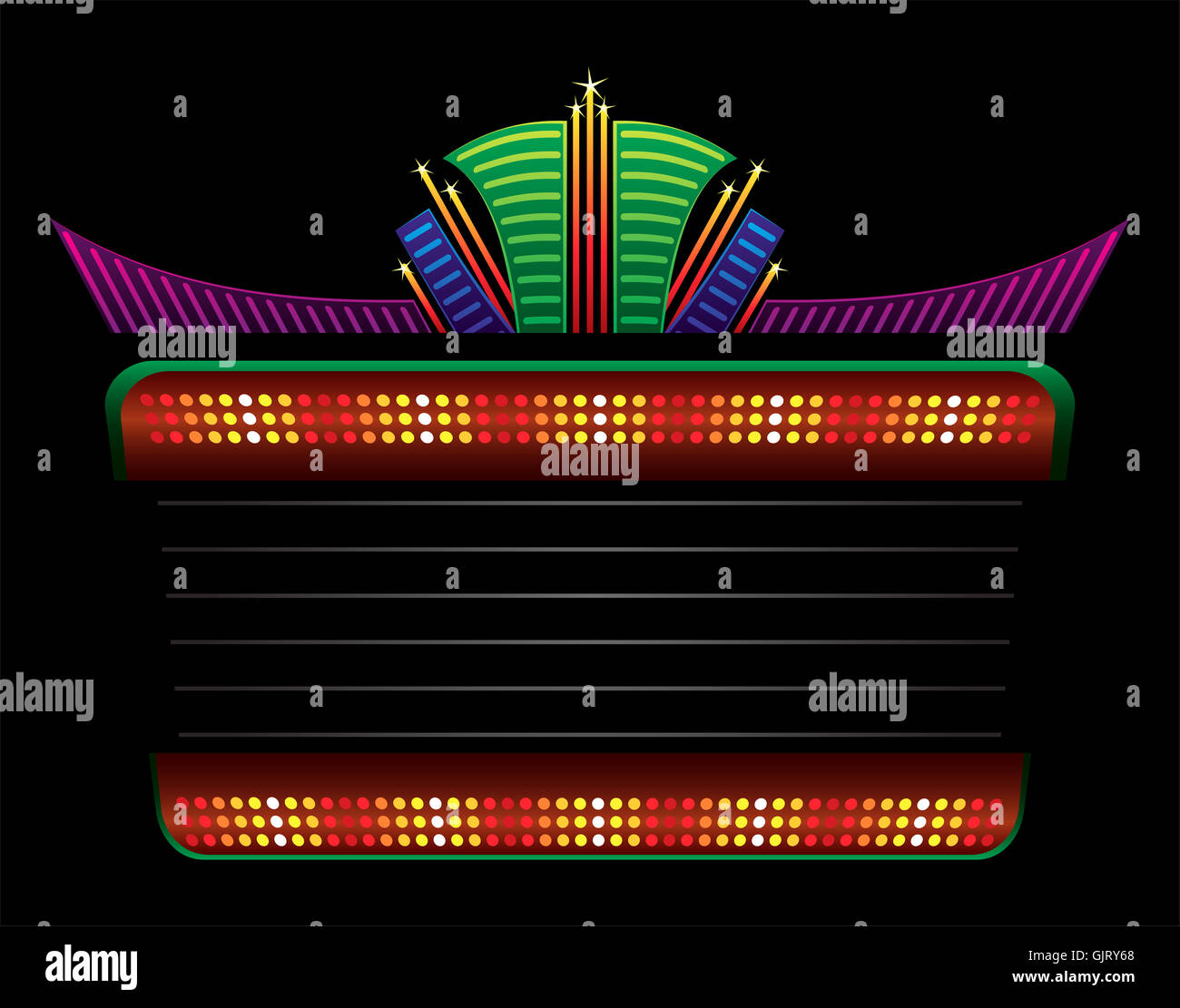 Enseigne au néon Banque D'Images