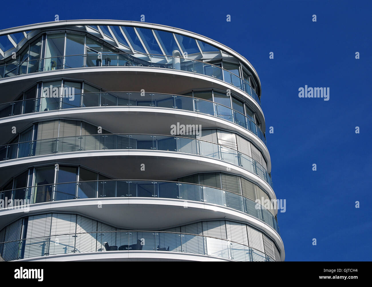 L'architecture moderne hafencity Banque D'Images