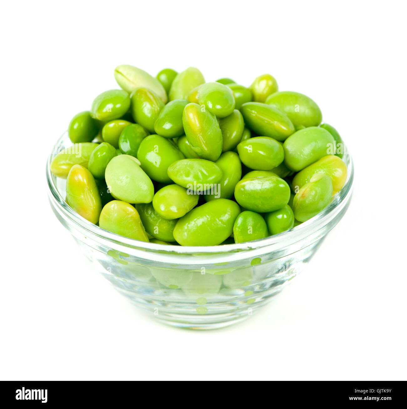 haricots verts crus Banque D'Images