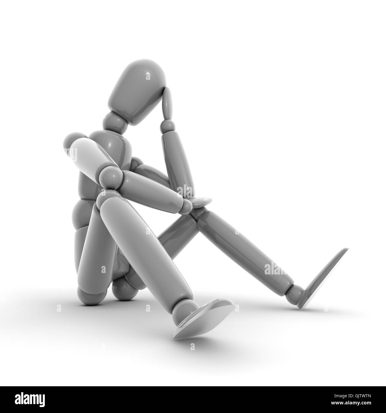 Requête quest penseur Banque D'Images