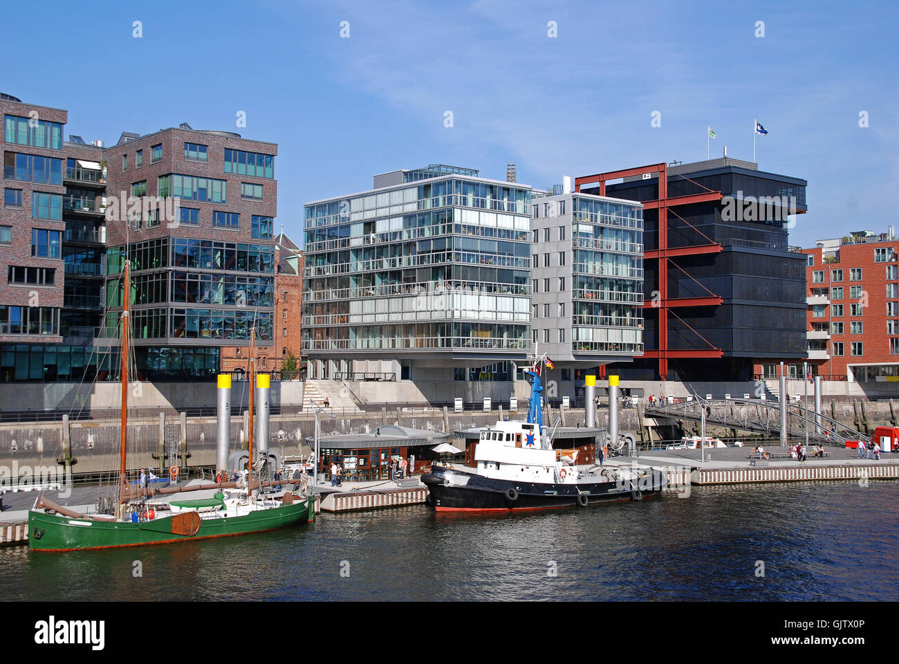 Nouveau port Hambourg Banque D'Images