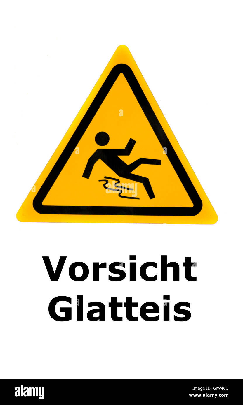 Signal signe attention Banque D'Images