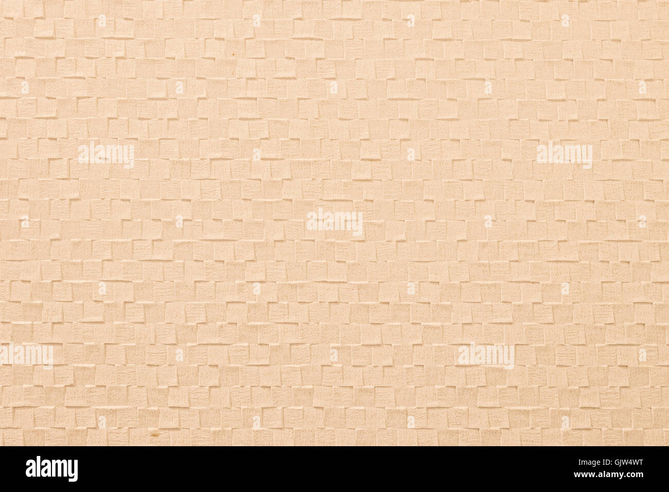 Papier peint gaufré de couleur beige crème blanc Banque D'Images