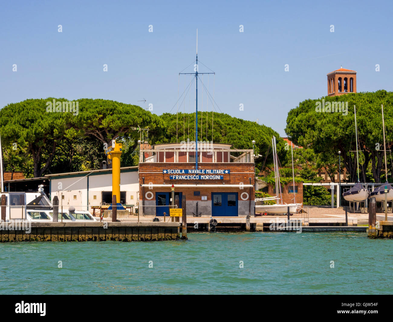 Ecole Navale Militare 'Francesco Morosini'. Venise, Italie. Banque D'Images