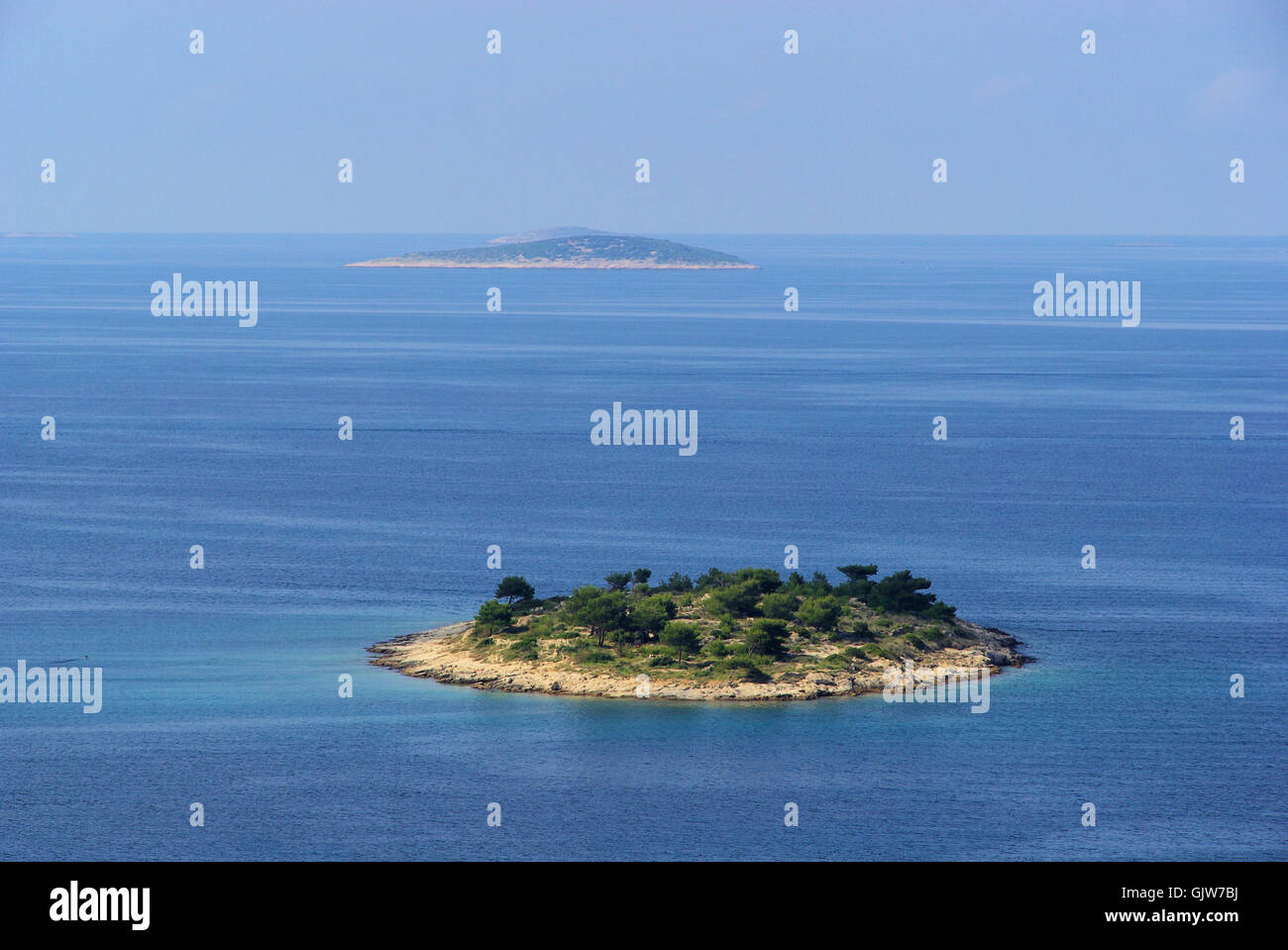 Mer Adriatique Croatie iles Banque D'Images