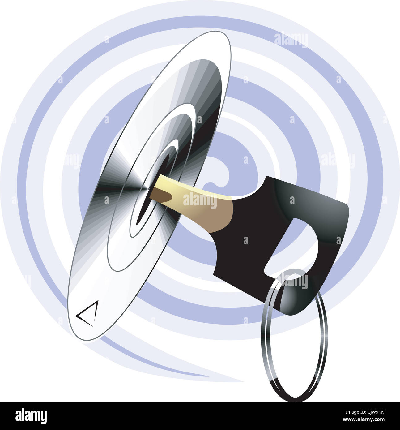 Touche de démarrage électrique Banque D'Images