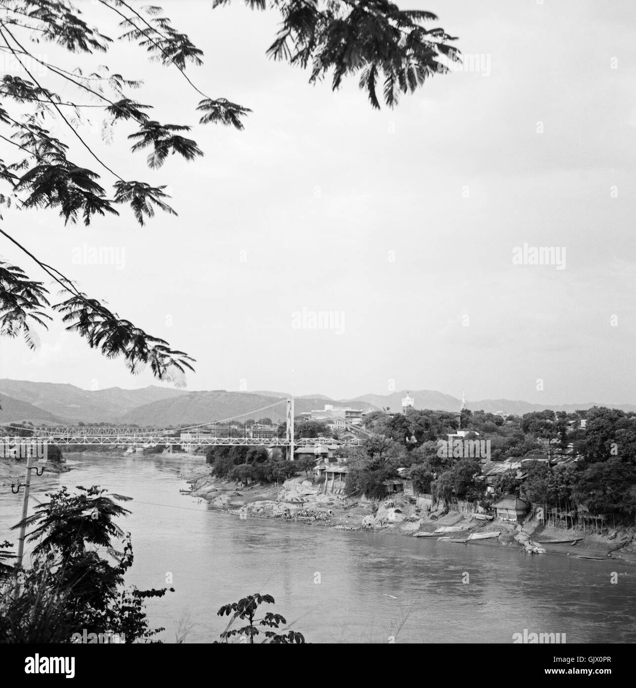 Am Rio Magdalena, Kolumbien er Jahre 1960. À la Magdalena, Colombie 1960. Banque D'Images