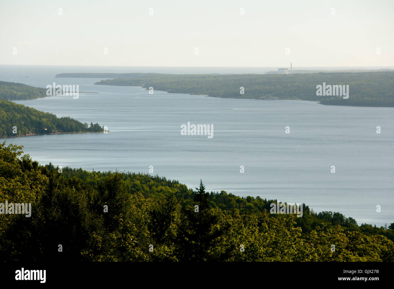 Le lac Bras d'Or - Nova Scotia - Canada Banque D'Images