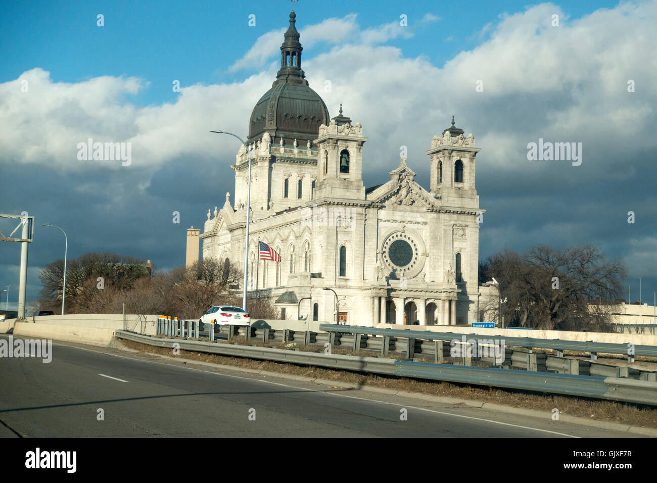 Basilique de St Mary église catholique située à l'extrémité est du centre-ville. Minneapolis Minnesota MN USA Banque D'Images