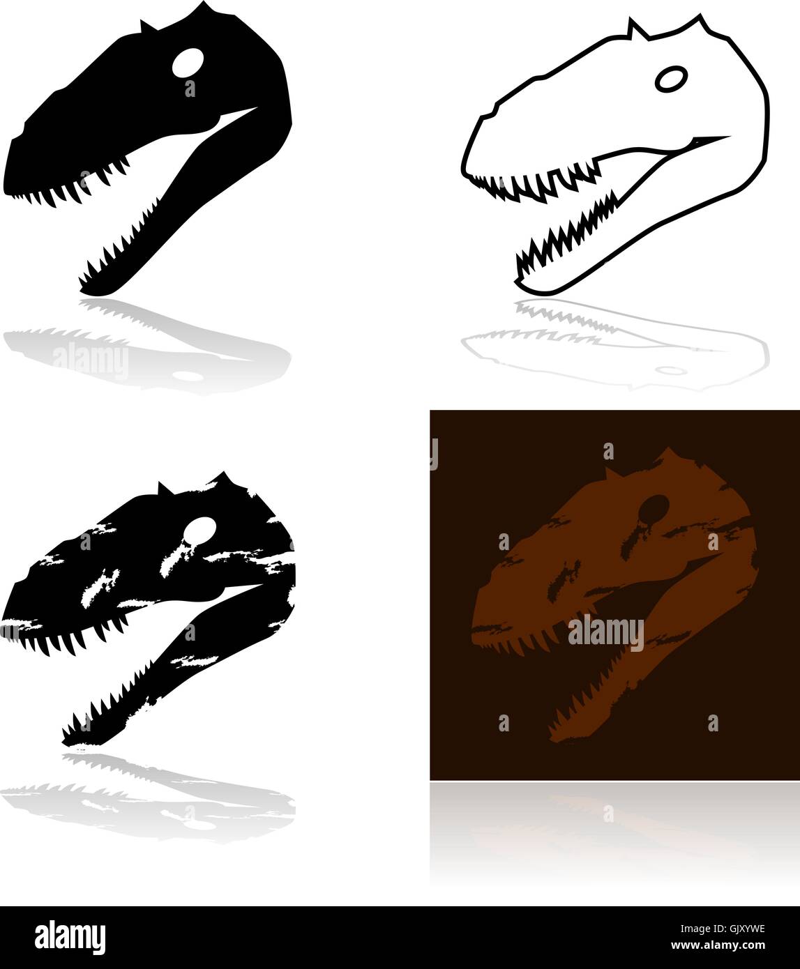 Dinosaur head Banque d'images vectorielles Alamy — free download
