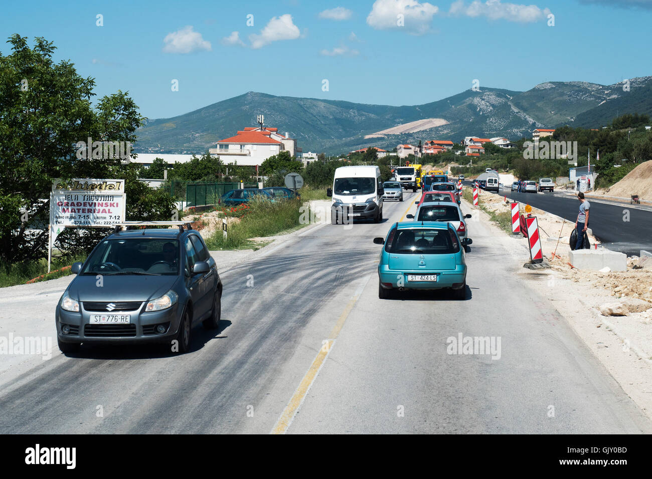 Ivana Pavia 2, l'autoroute entre Split et Trogir, Croatie Banque D'Images