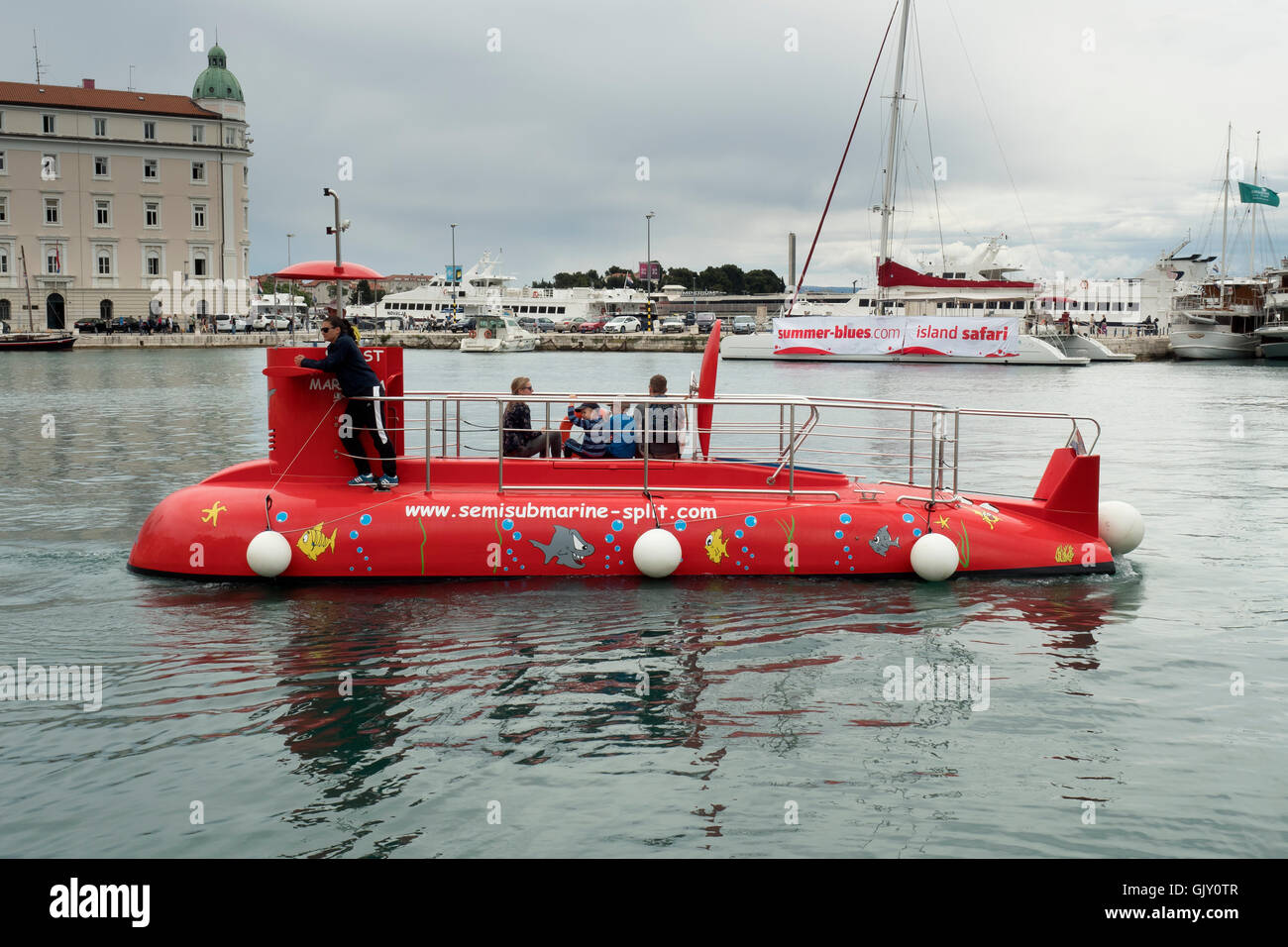 Submersible, Split, Croatie, la côte dalmate Banque D'Images