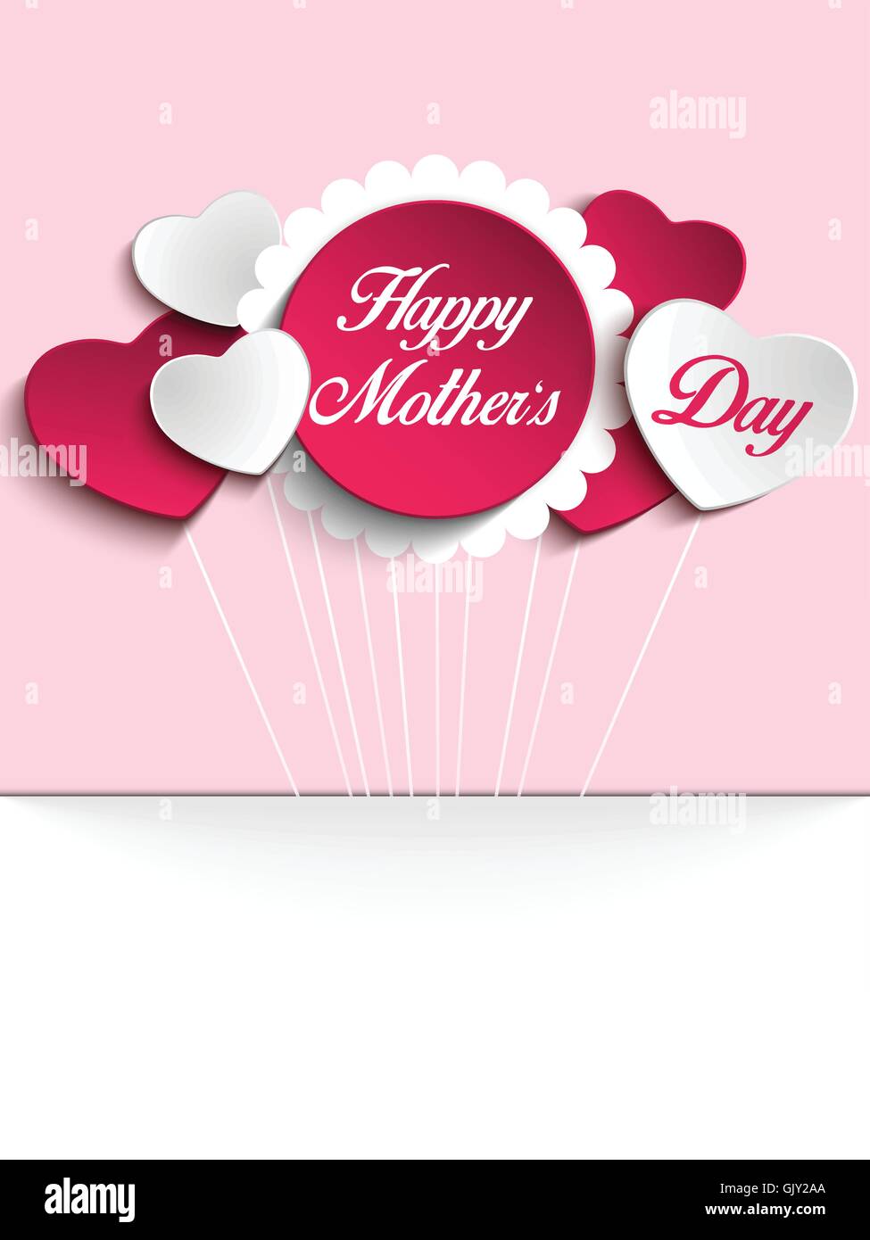 Happy Mother Day tag Background Illustration de Vecteur