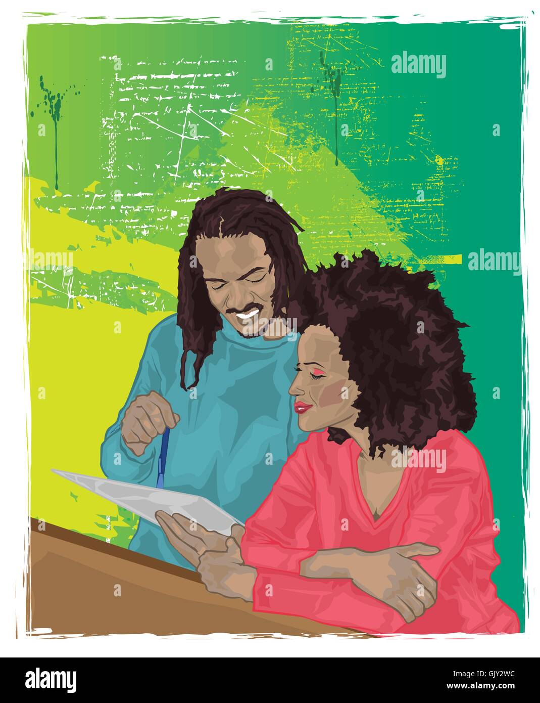 Clients Illustration de Vecteur