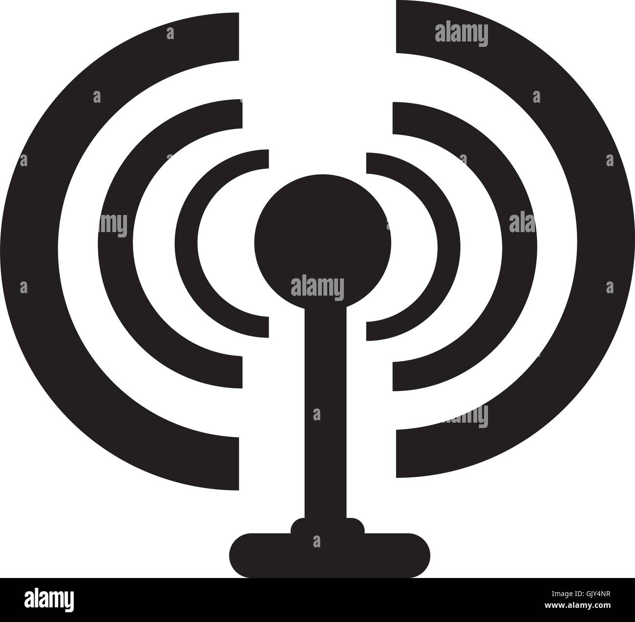 Icône de l’onde sonore Illustration de Vecteur