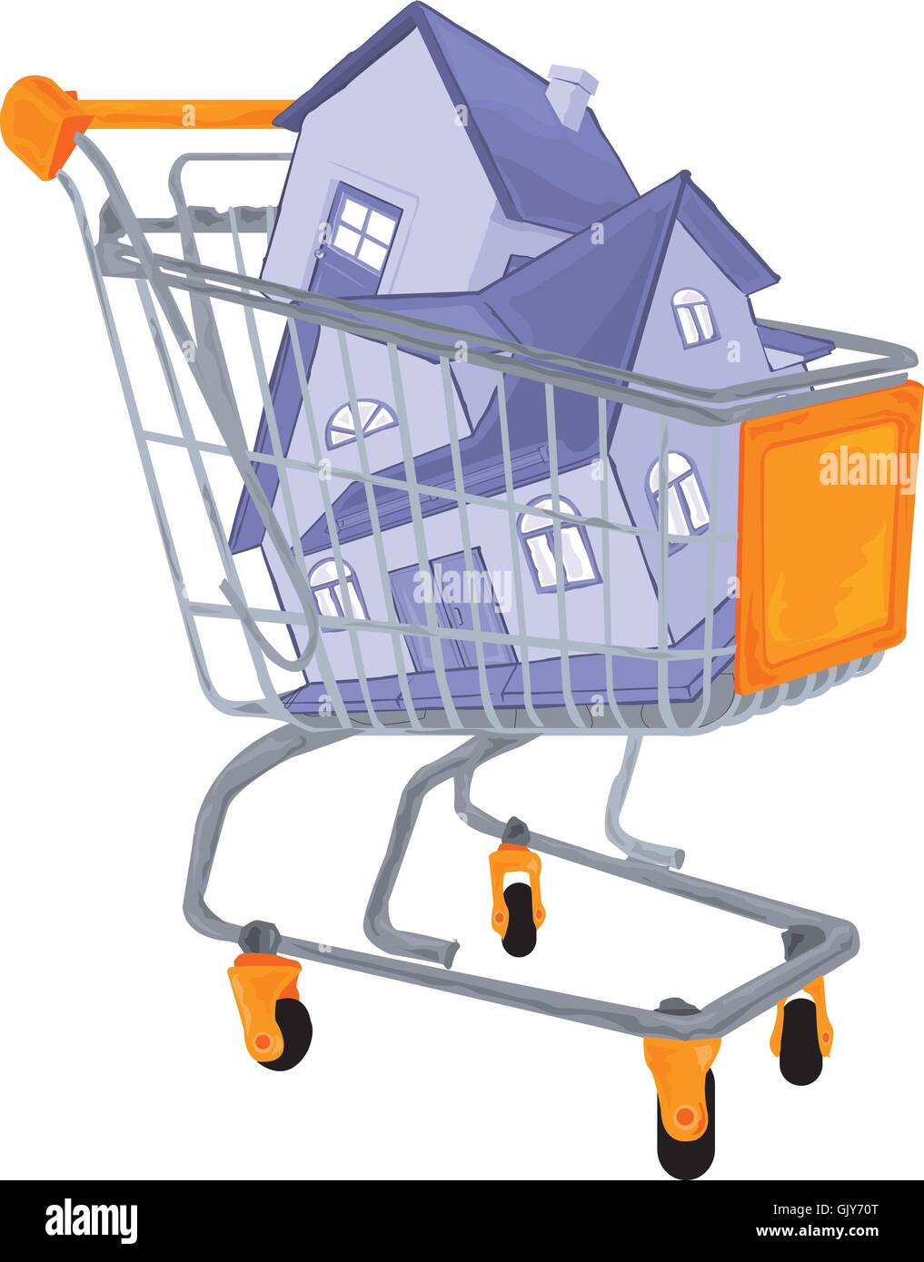 Maison de chariot Illustration de Vecteur