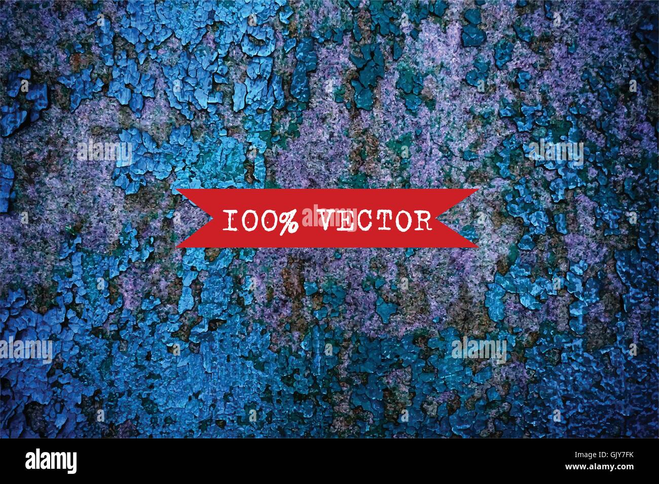 Grunge wall texture background vector illustration de mur en pierre peinte en bleu Illustration de Vecteur