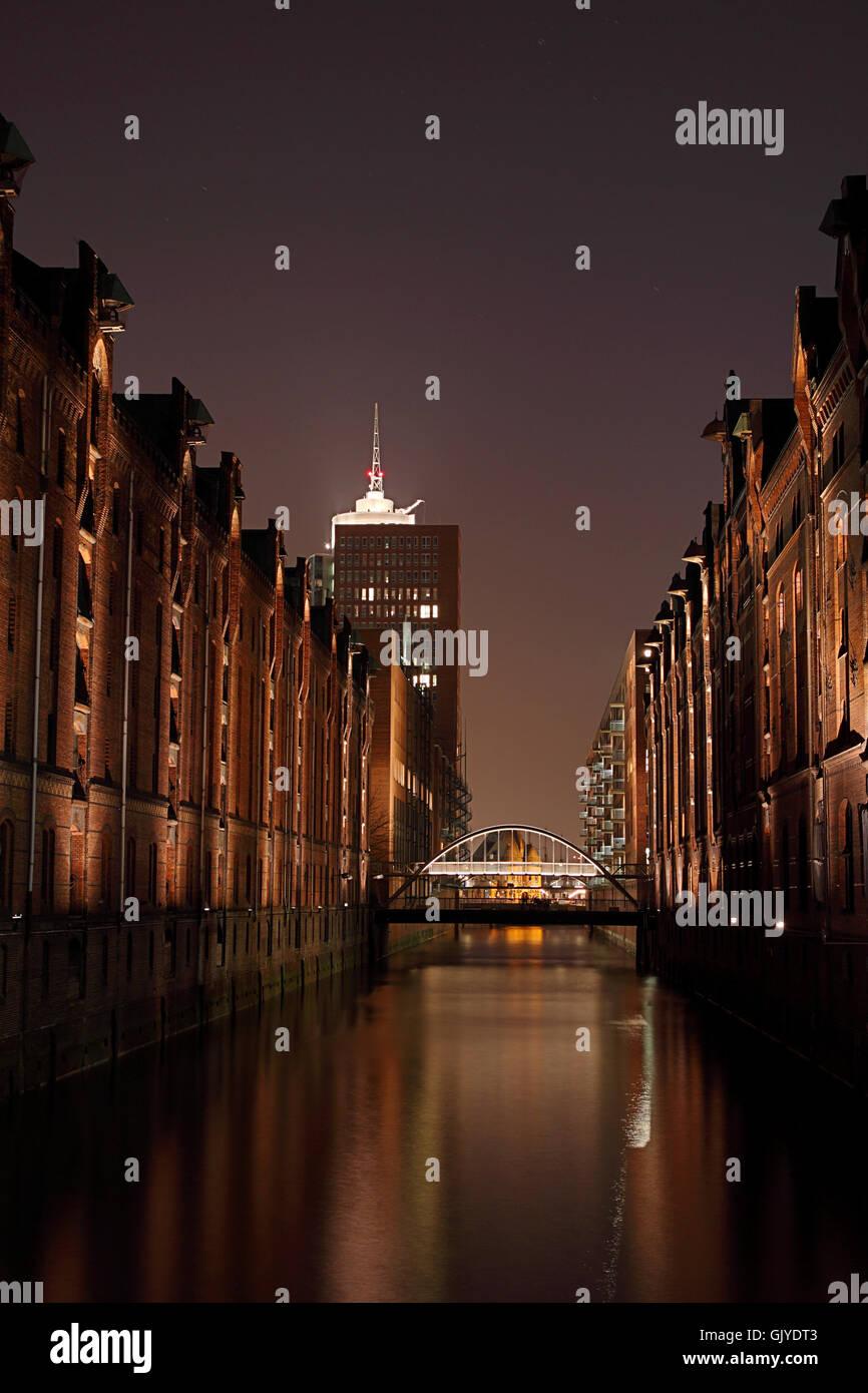 Hamburg speicherstadt Banque D'Images