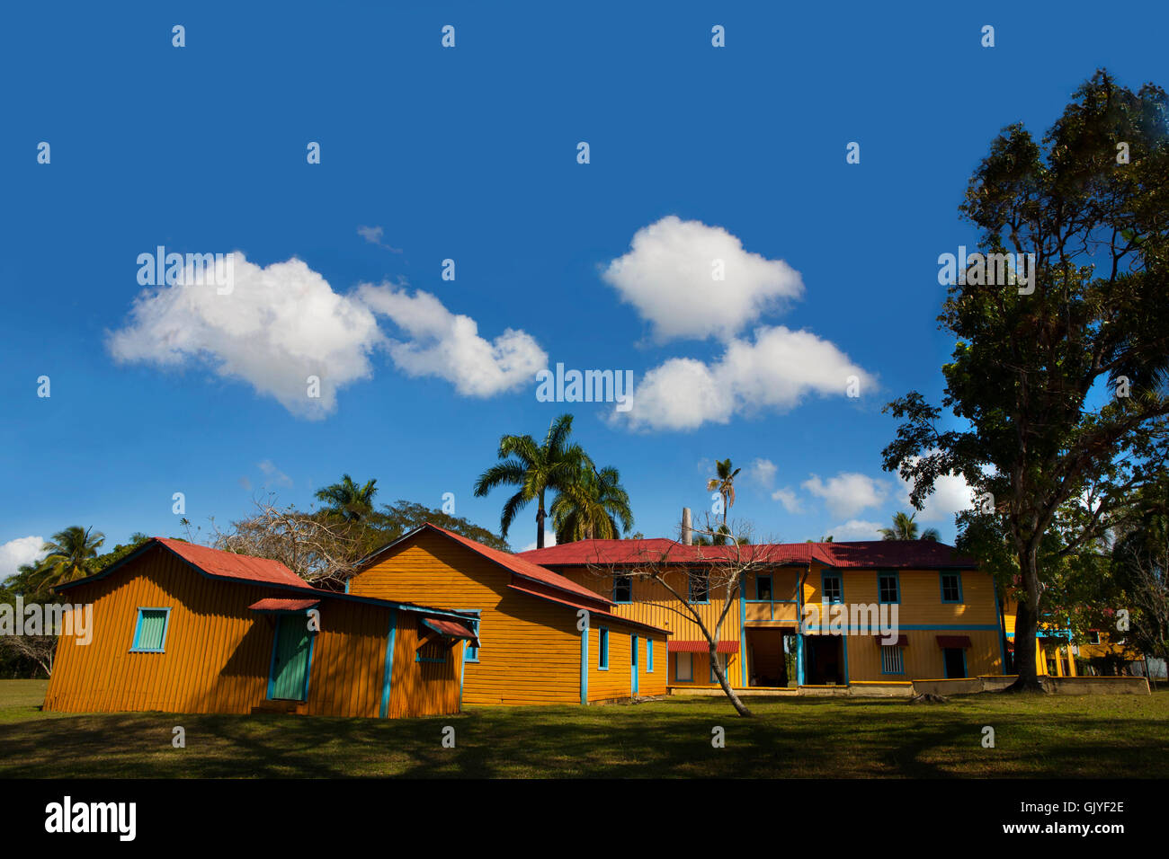 Une villa de la famille Fidel Castro dans Cueto, Holguín, Cuba où Fidel est né. Banque D'Images