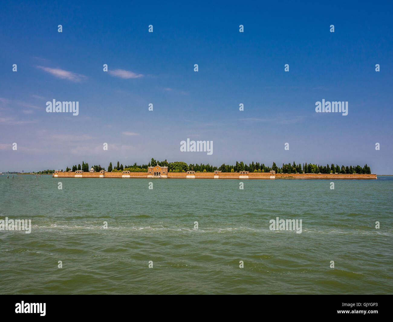 L'île cimetière de San Michele. Venise. L'Italie. Banque D'Images