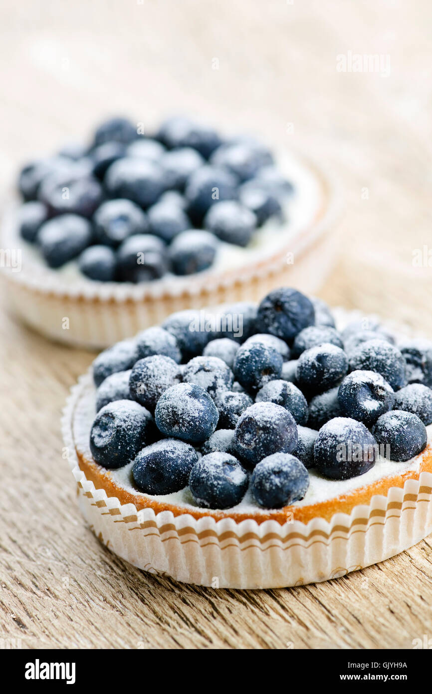 Tartelettes aux fruits fruits rouges Banque D'Images