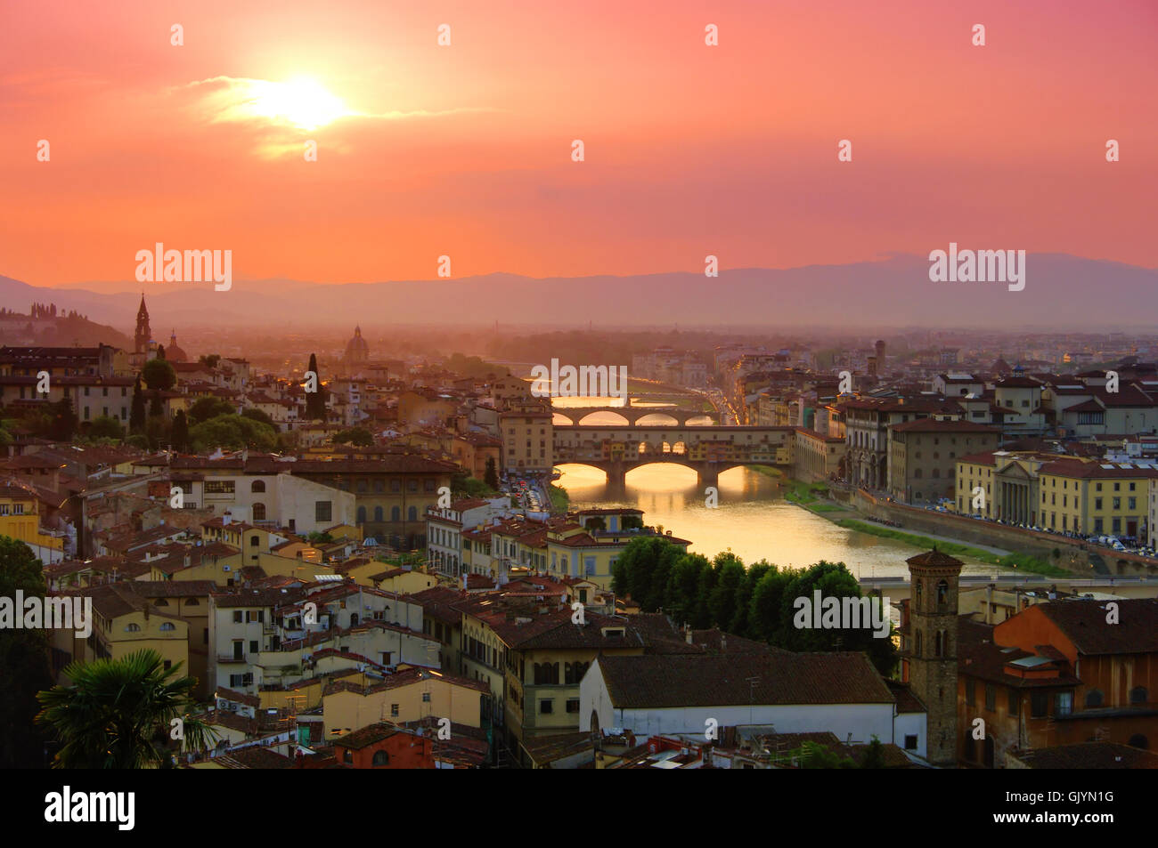 Bruecke Florence Florence - 01 pont Banque D'Images