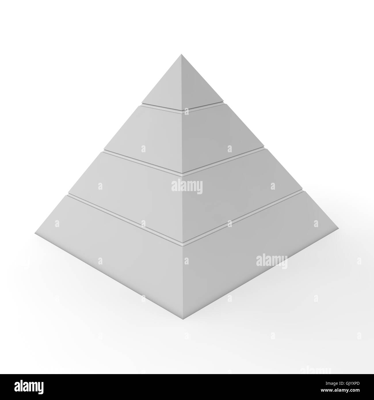 Plain Pyramide - 4 niveaux Banque D'Images