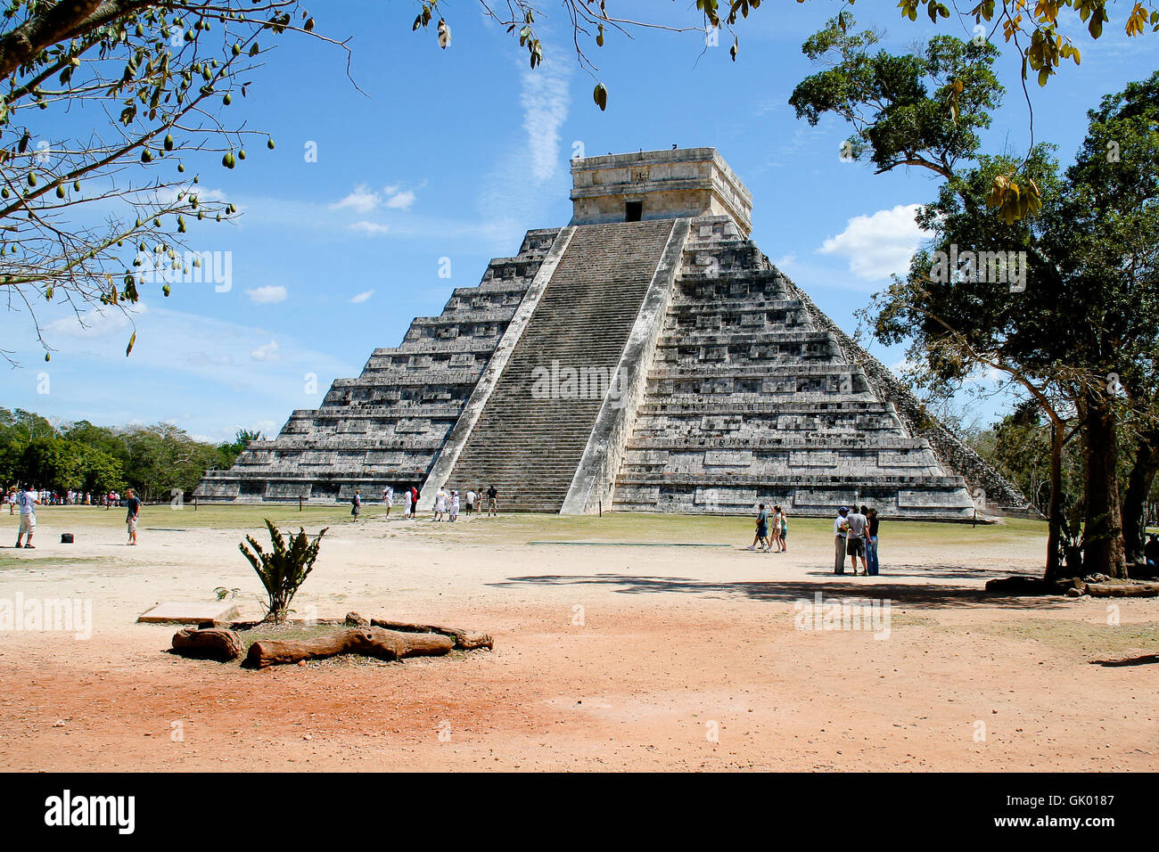 Pyramide de kukulcán à Chichen Itza. Banque D'Images