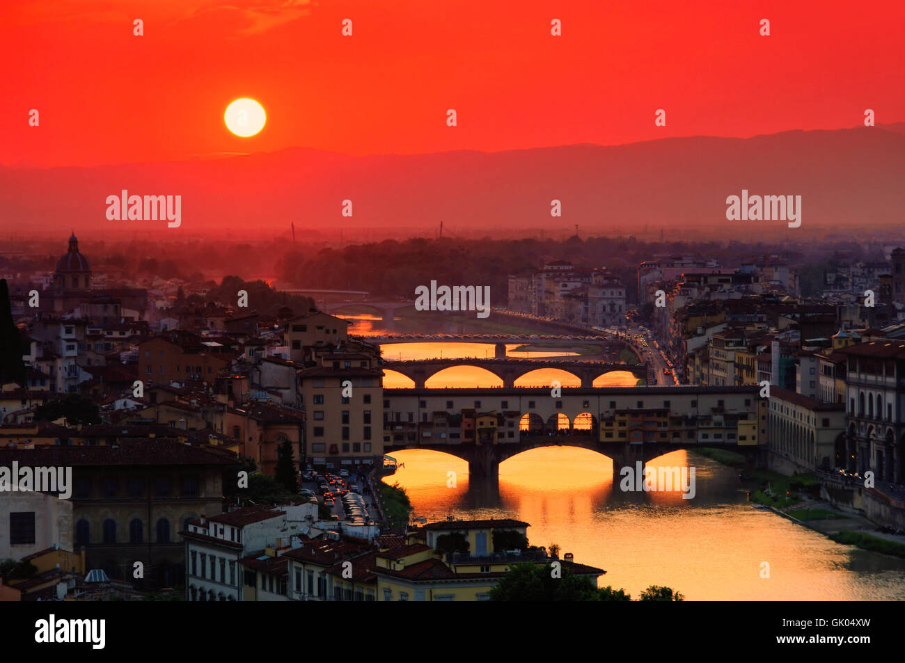 Bruecke Florence Florence - 04 pont Banque D'Images