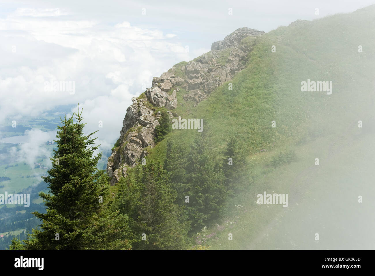 Montagne - Alpes - grunten Banque D'Images