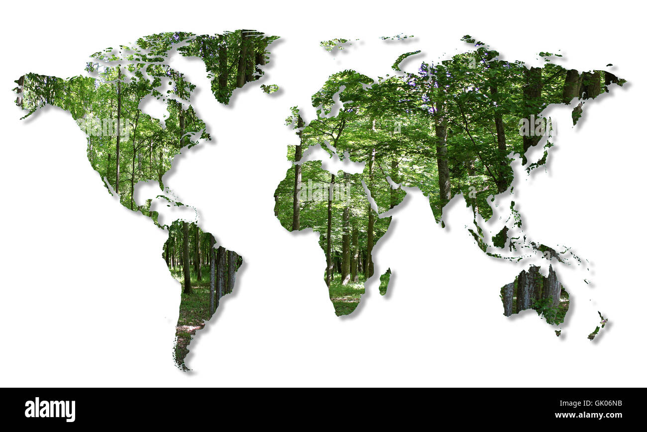 Pays destruction globe Banque D'Images