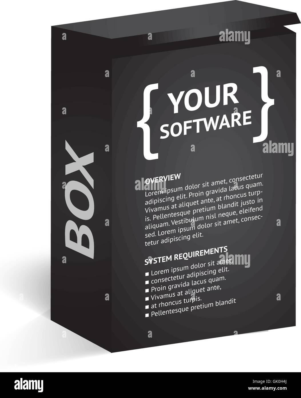 Cas réalistes cool pour disque de CD ou DVD Illustration de Vecteur