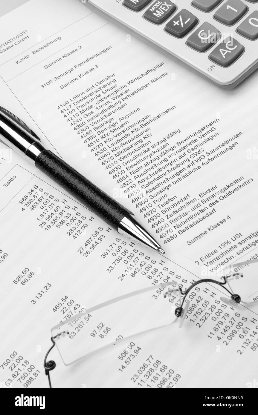 comptabilité Banque D'Images