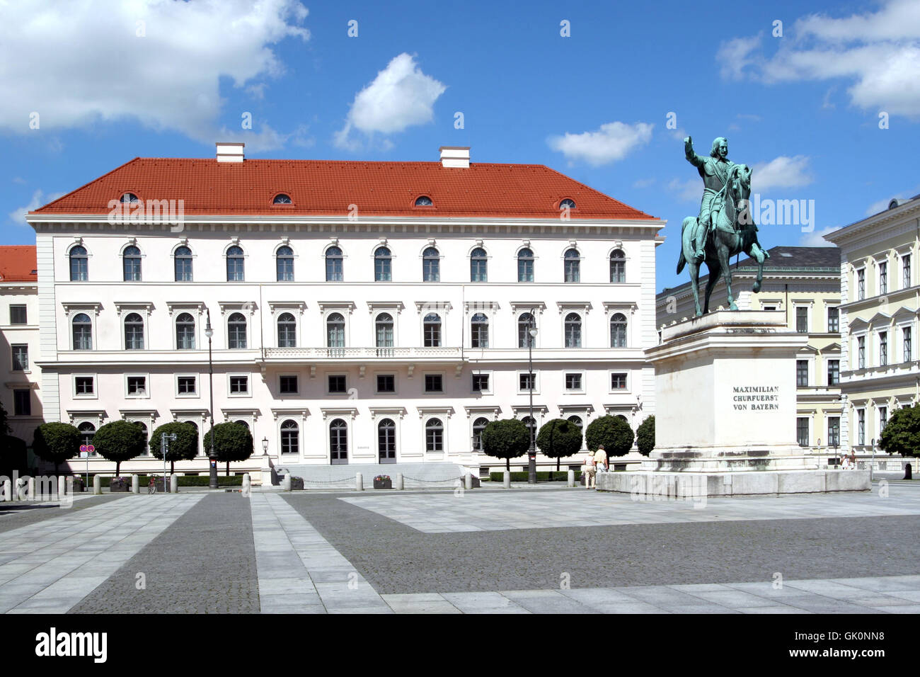Wittelsbacherplatz à Munich 1 Banque D'Images