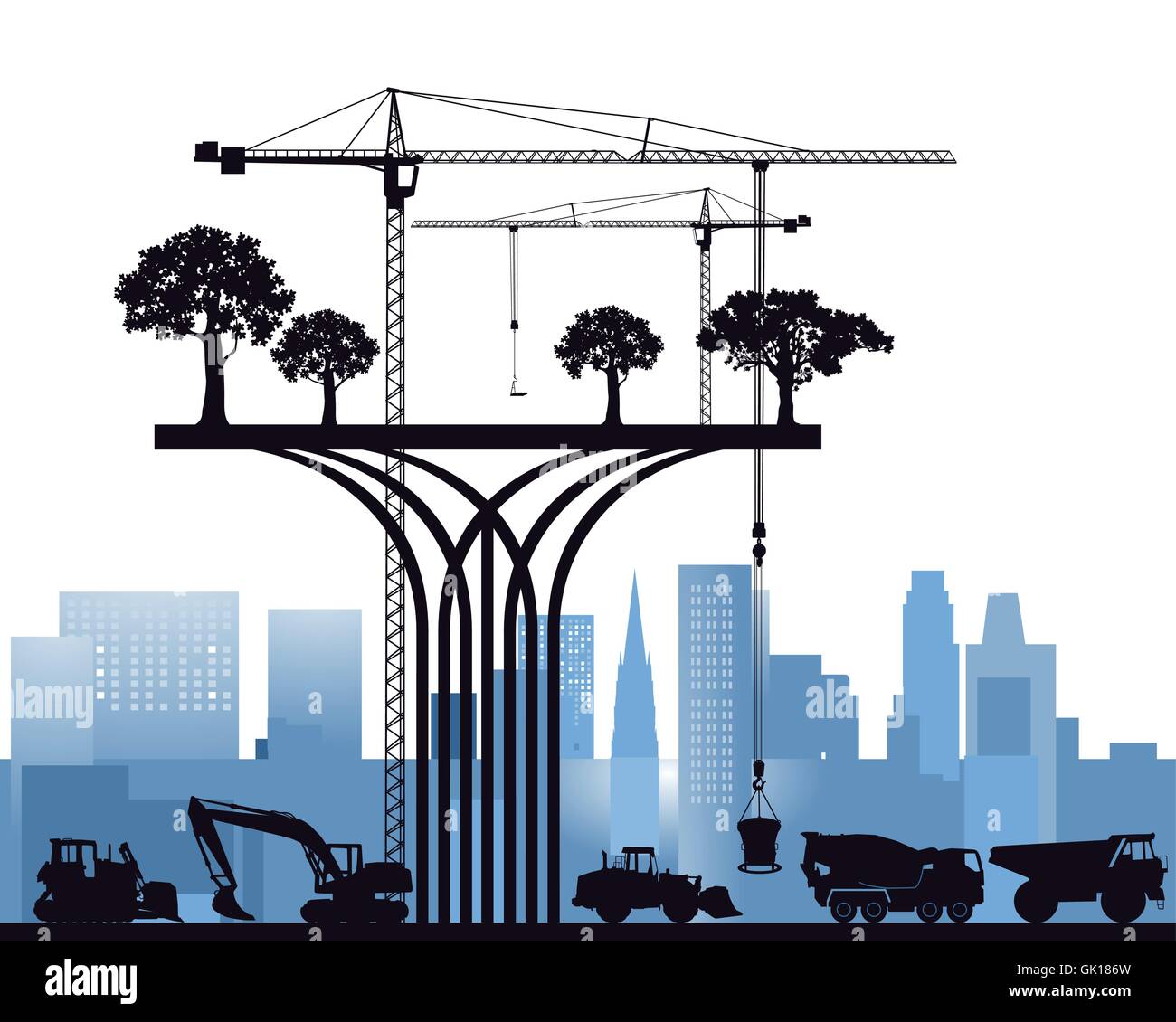 construction moderne Illustration de Vecteur