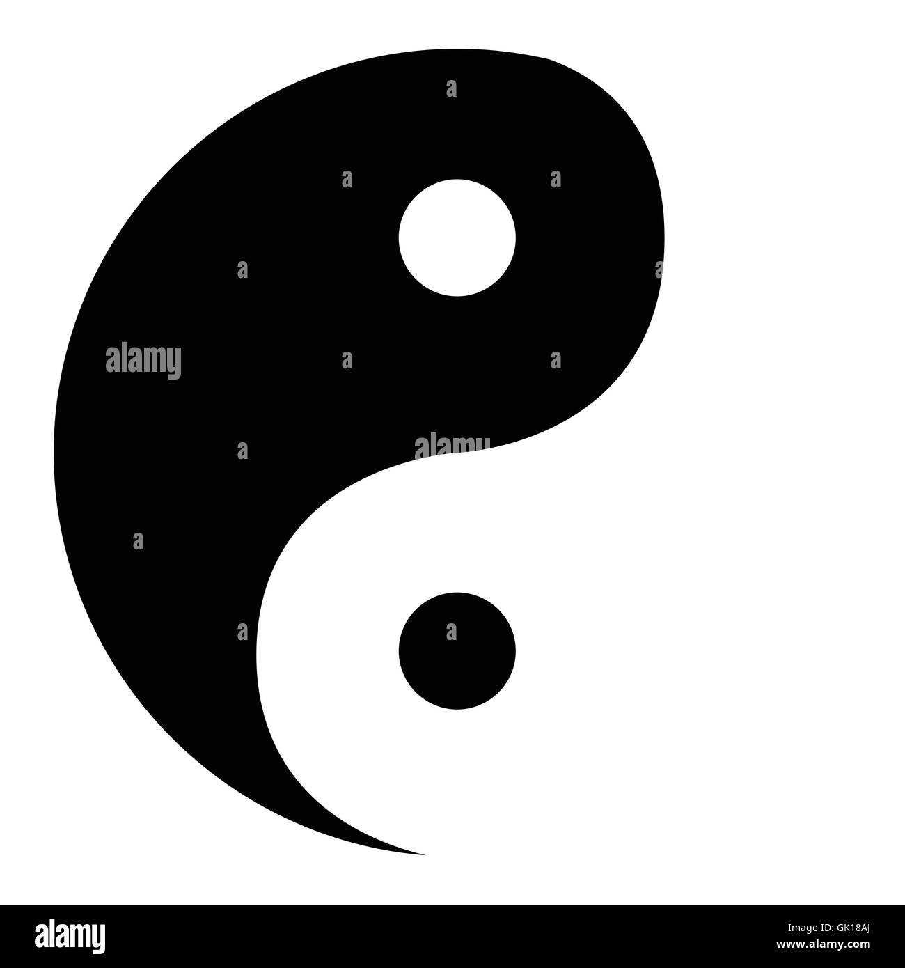 Yin Yang Illustration de Vecteur
