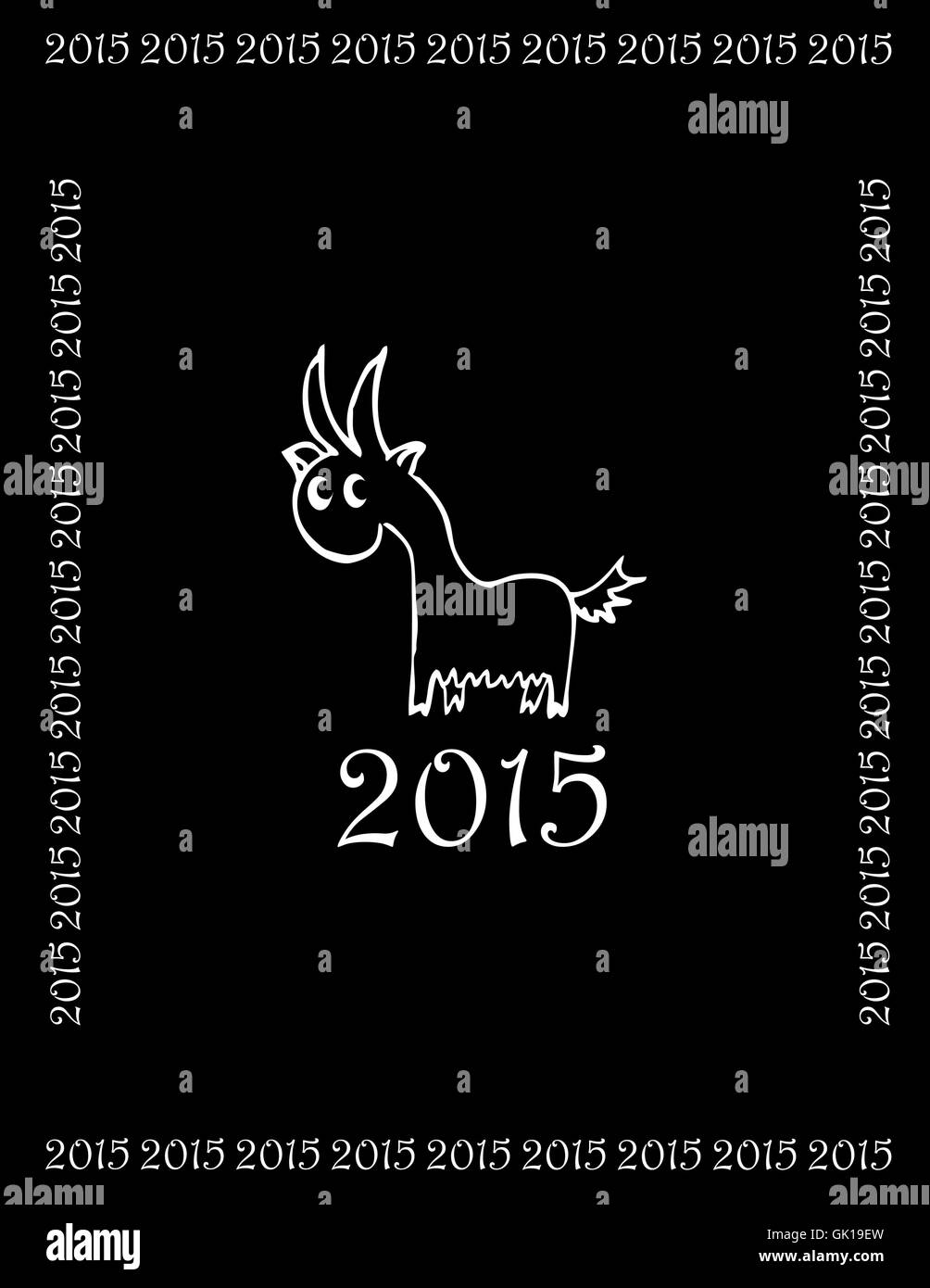 chèvre drôle Illustration de Vecteur