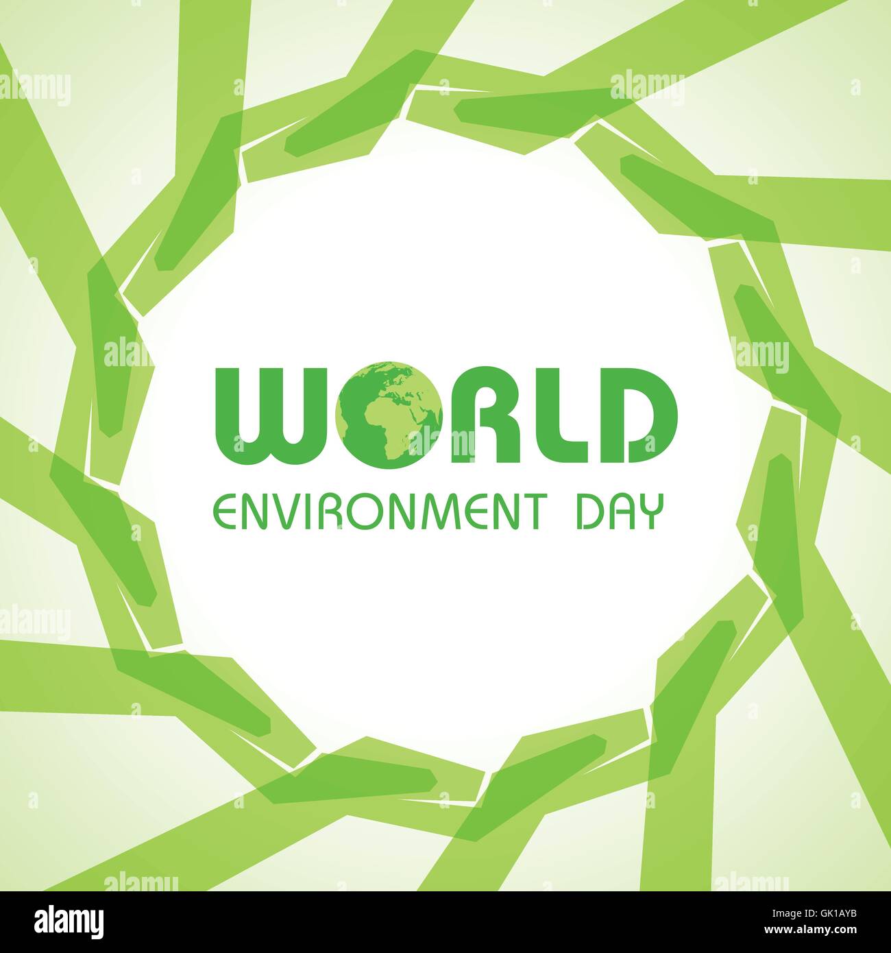 La Journée mondiale de l'environnement créatif vecteur stock Souhaits Illustration de Vecteur