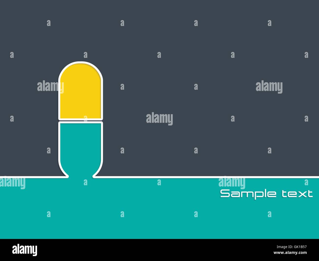 Arrière-plan de publicité médicale simple avec comp silhouette Illustration de Vecteur